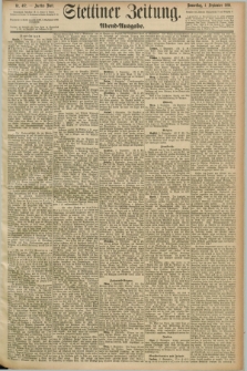 Stettiner Zeitung. 1890, Nr. 412 (4 September) - Abend-Ausgabe