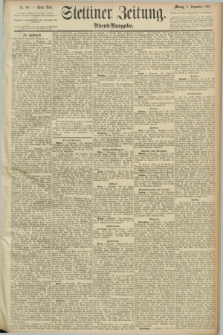 Stettiner Zeitung. 1890, Nr. 418 (8 September) - Abend-Ausgabe