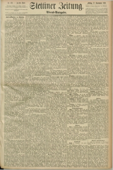 Stettiner Zeitung. 1890, Nr. 426 (12 September) - Abend-Ausgabe