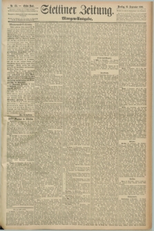 Stettiner Zeitung. 1890, Nr. 431 (16 September) - Morgen-Ausgabe