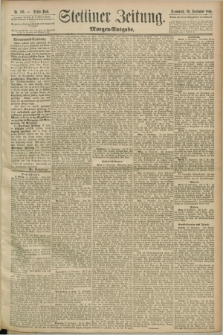 Stettiner Zeitung. 1890, Nr. 439 (20 September) - Morgen-Ausgabe