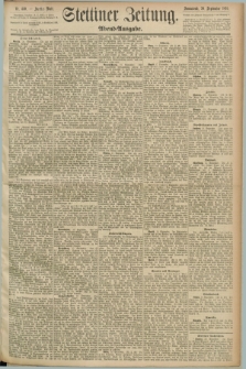 Stettiner Zeitung. 1890, Nr. 440 (20 September) - Abend-Ausgabe