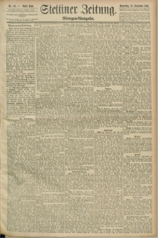 Stettiner Zeitung. 1890, Nr. 447 (25 September) - Morgen-Ausgabe