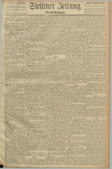 Stettiner Zeitung. 1890, Nr. 450 (26 September) - Abend-Ausgabe