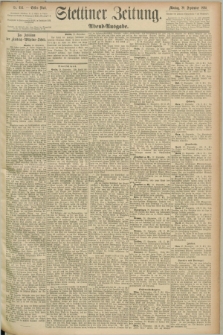 Stettiner Zeitung. 1890, Nr. 454 (29 September) - Abend-Ausgabe