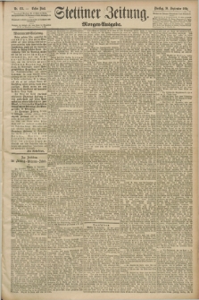 Stettiner Zeitung. 1890, Nr. 455 (30 September) - Morgen-Ausgabe