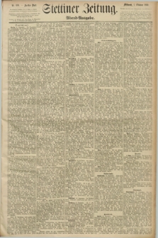 Stettiner Zeitung. 1890, Nr. 458 (1 Oktober) - Abend-Ausgabe