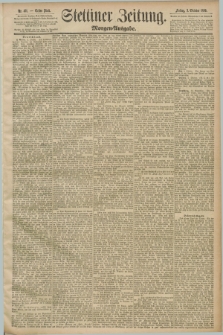 Stettiner Zeitung. 1890, Nr. 461 (3 Oktober) - Morgen-Ausgabe
