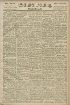 Stettiner Zeitung. 1890, Nr. 463 (4 Oktober) - Morgen-Ausgabe
