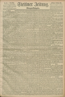 Stettiner Zeitung. 1890, Nr. 469 (8 Oktober) - Morgen-Ausgabe