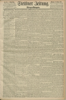 Stettiner Zeitung. 1890, Nr. 493 (22 Oktober) - Morgen-Ausgabe
