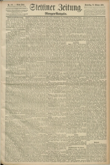 Stettiner Zeitung. 1890, Nr. 495 (23 Oktober) - Morgen-Ausgabe