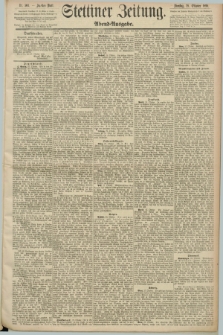 Stettiner Zeitung. 1890, Nr. 504 (28 Oktober) - Abend-Ausgabe