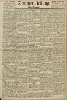 Stettiner Zeitung. 1890, Nr. 508 (30 Oktober) - Abend-Ausgabe