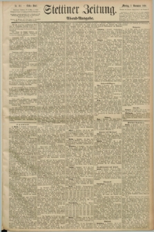 Stettiner Zeitung. 1890, Nr. 514 (3 November) - Abend-Ausgabe