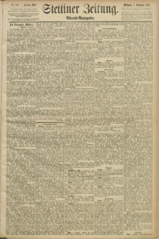 Stettiner Zeitung. 1890, Nr. 518 (5 November) - Abend-Ausgabe