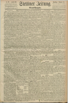 Stettiner Zeitung. 1890, Nr. 520 (6 November) - Abend-Ausgabe