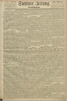 Stettiner Zeitung. 1890, Nr. 522 (7 November) - Abend-Ausgabe