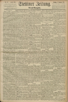 Stettiner Zeitung. 1890, Nr. 528 (11 November) - Abend-Ausgabe