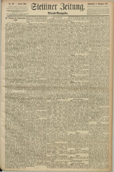 Stettiner Zeitung. 1890, Nr. 536 (15 November) - Abend-Ausgabe