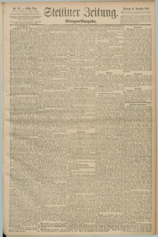 Stettiner Zeitung. 1890, Nr. 537 (16 November) - Morgen-Ausgabe