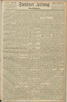 Stettiner Zeitung. 1890, Nr. 540 (18 November) - Abend-Ausgabe
