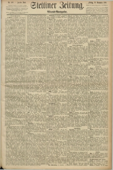 Stettiner Zeitung. 1890, Nr. 558 (28 November) - Abend-Ausgabe