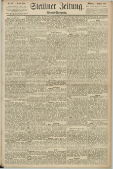 Stettiner Zeitung. 1890, Nr. 566 (3 Dezember) - Abend-Ausgabe