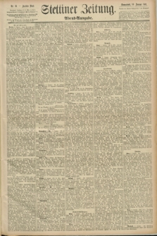 Stettiner Zeitung. 1891, Nr. 16 (10 Januar) - Abend-Ausgabe