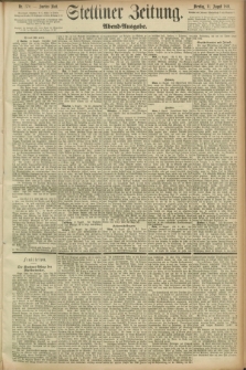 Stettiner Zeitung. 1891, Nr. 370 (11 August) - Abend-Ausgabe