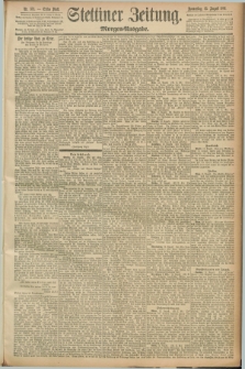 Stettiner Zeitung. 1891, Nr. 373 (13 August) - Morgen-Ausgabe