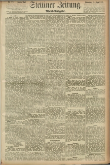 Stettiner Zeitung. 1891, Nr. 378 (15 August) - Abend-Ausgabe