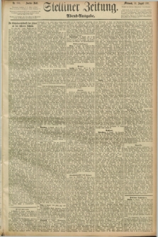 Stettiner Zeitung. 1891, Nr. 384 (19 August) - Abend-Ausgabe