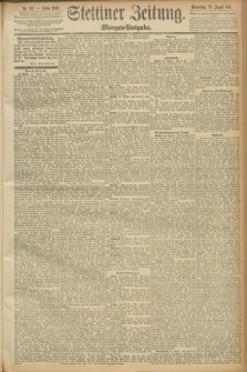 Stettiner Zeitung. 1891, Nr. 397 (27 August) - Morgen-Ausgabe