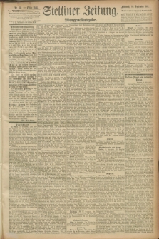 Stettiner Zeitung. 1891, Nr. 431 (16 September) - Morgen-Ausgabe