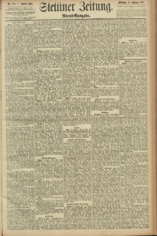 Stettiner Zeitung. 1891, Nr. 504 (28 Oktober) - Abend-Ausgabe