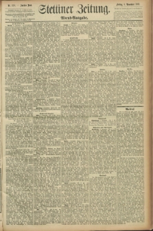 Stettiner Zeitung. 1891, Nr. 520 (6 November) - Abend-Ausgabe