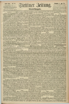 Stettiner Zeitung. 1892, Nr. 236 (21 Mai) - Abend-Ausgabe