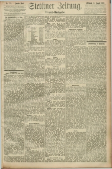Stettiner Zeitung. 1892, Nr. 370 (10 August) - Abend-Ausgabe