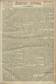Stettiner Zeitung. 1892, Nr. 384 (18 August) - Abend-Ausgabe