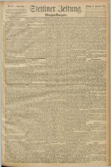 Stettiner Zeitung. 1892, Nr. 427 (13 September) - Morgen-Ausgabe