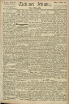 Stettiner Zeitung. 1892, Nr. 428 (13 September) - Abend-Ausgabe