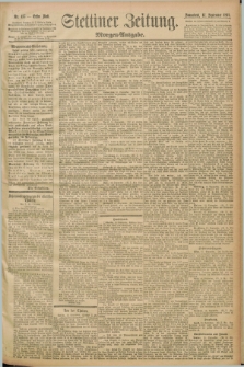 Stettiner Zeitung. 1892, Nr. 435 (17 September) - Morgen-Ausgabe