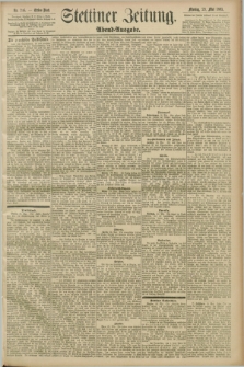Stettiner Zeitung. 1893, Nr. 246 (29 Mai) - Abend-Ausgabe