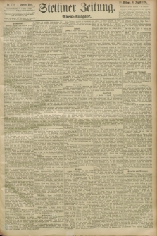Stettiner Zeitung. 1893, Nr. 370 (9 August) - Abend-Ausgabe