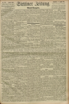 Stettiner Zeitung. 1893, Nr. 388 (19 August) - Abend-Ausgabe