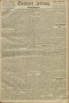 Stettiner Zeitung. 1893, Nr. 410 (1 September) - Abend-Ausgabe