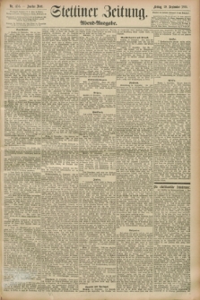 Stettiner Zeitung. 1893, Nr. 458 (29 September) - Abend-Ausgabe