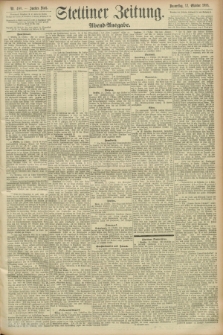 Stettiner Zeitung. 1893, Nr. 480 (12 Oktober) - Abend-Ausgabe