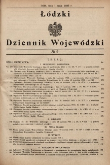 Łódzki Dziennik Wojewódzki. 1935, nr 9
